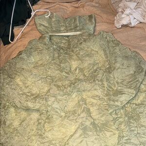 Jessica McClintock Light Green Satin Dress